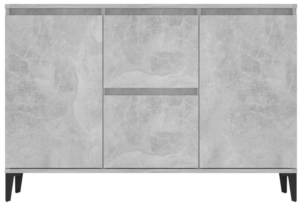 vidaXL Μπουφές Γκρι Σκυροδέματος 102x35x70 εκ. από Επεξεργασμένο Ξύλο