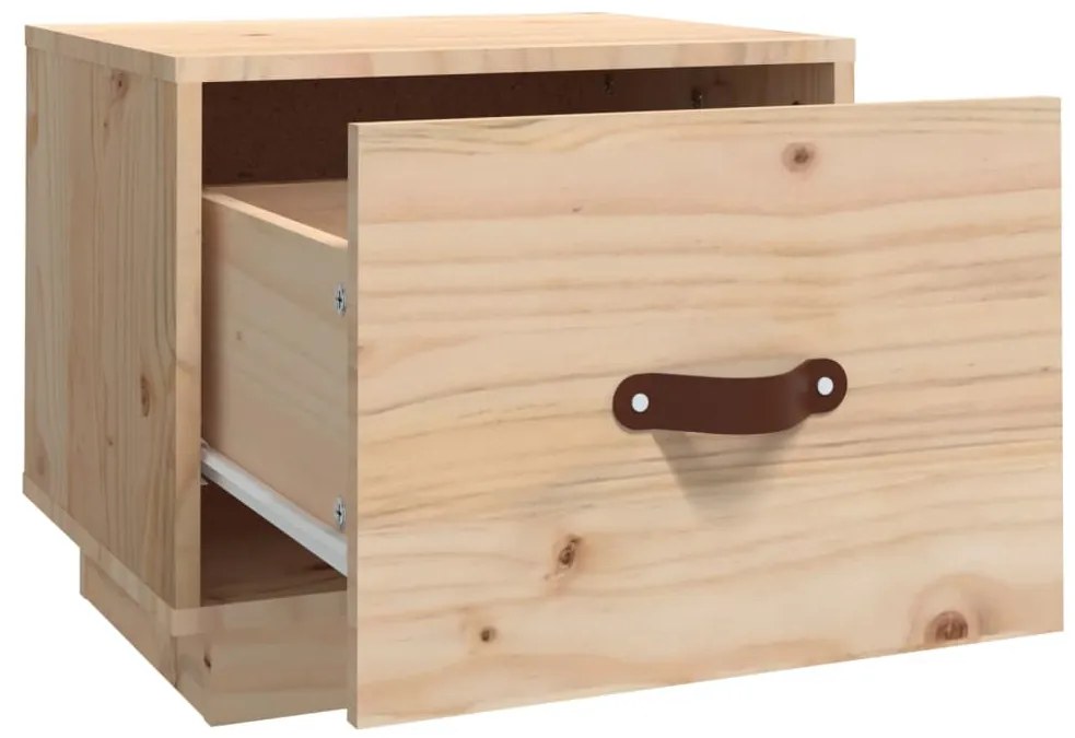 vidaXL Κομοδίνα 2 τεμ. 40 x 34 x 35 εκ. από Μασίφ Ξύλο Πεύκου