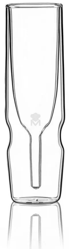 Ποτήρια Σαμπάνιας Κολωνάτα 190ml (Σετ 2τμχ) Bergner Double Wall Mixology BGMP-20205