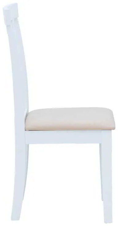 Καρέκλα Houston pakoworld σε λευκή απόχρωση 40x49x94εκ