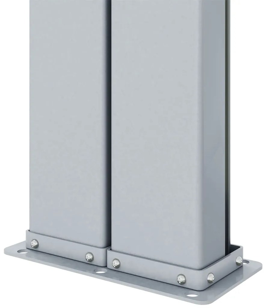 vidaXL Σκίαστρο Πλαϊνό Συρόμενο Κόκκινο 160 x 1200 εκ.