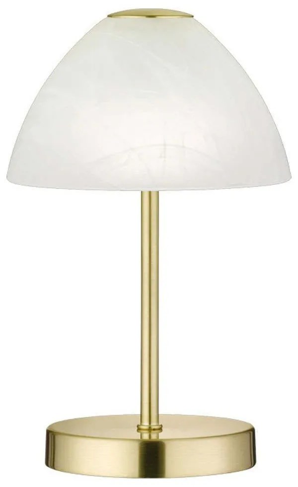 Φωτιστικό Επιτραπέζιο Queen R52021108 3W Led Φ15cm 24cm Brass Mat RL Lighting Metal, Glass