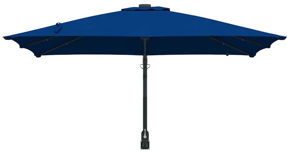 vidaXL Ομπρέλα Κήπου Αζούρ μπλε 248.5 x 247.5 x 160 εκ. ύφασμα
