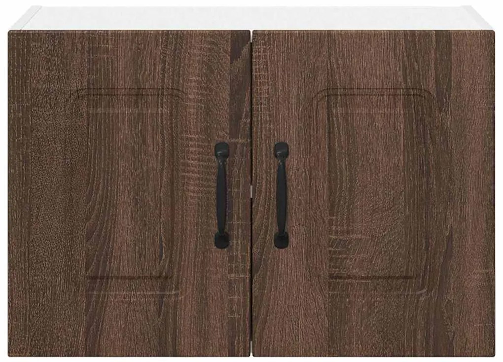 vidaXL Κρεμαστό ντουλάπι κουζίνας με ράφι Καφέ δρυς 60 x 31 x 40 εκ