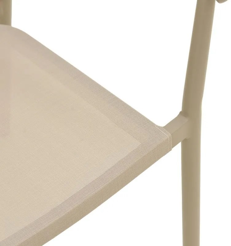 Καρέκλα - Πολυθρόνα Convince αλουμινίου στοιβαζόμενη με καφέ σκελετό-textilene-pe rattan 56x63x82 εκ. 56x63x82 εκ.