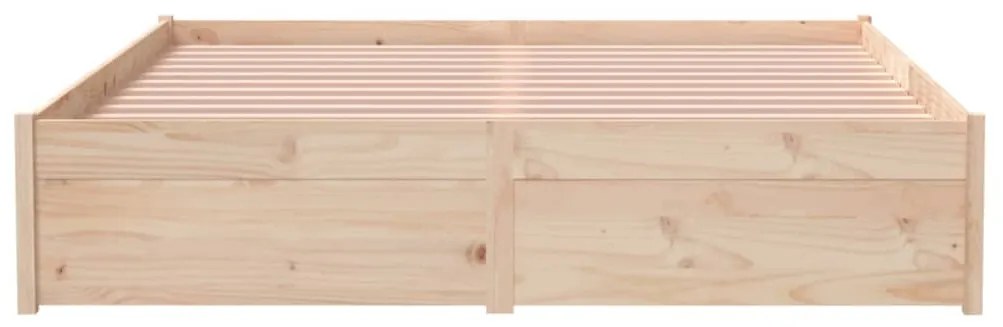 Πλαίσιο Κρεβατιού 135 x 190 εκ. από Μασίφ Ξύλο Double 814924