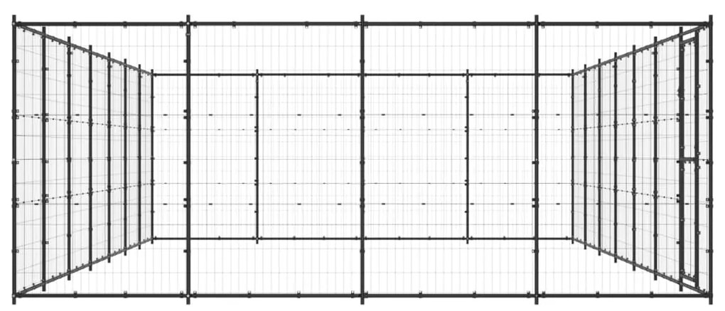 vidaXL Κλουβί Σκύλου Εξωτερικού Χώρου 33,88 μ² από Ατσάλι