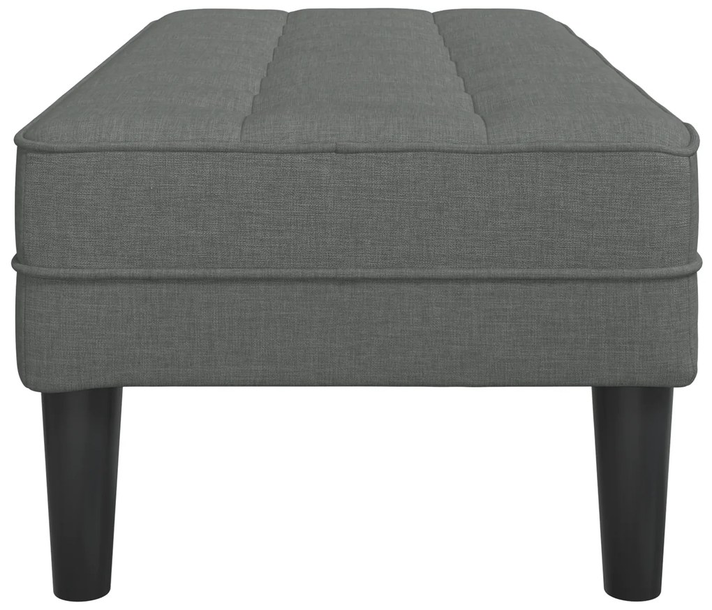 vidaXL Παγκάκι Σκούρο Γκρι 113x57x39 εκ. Υφάσματος