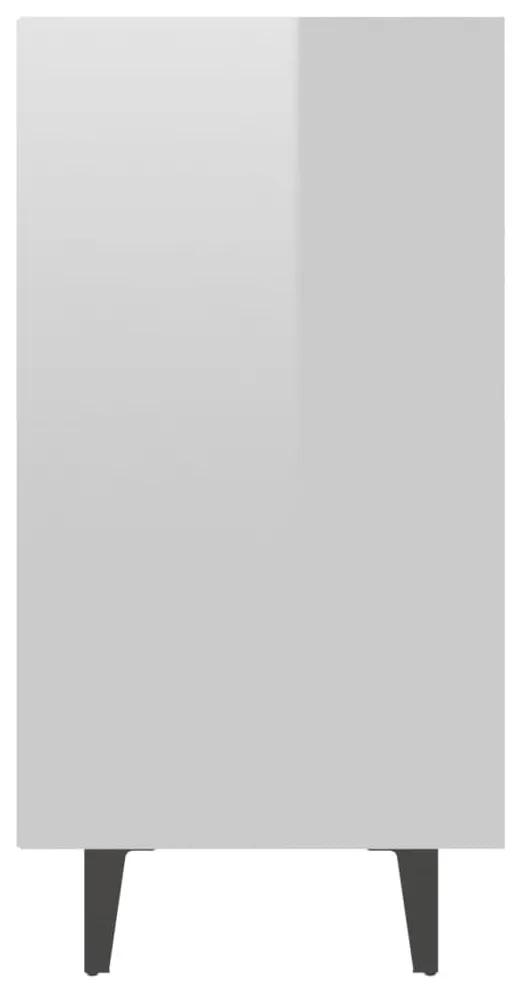 Μπουφές Γυαλιστερό Λευκό 103,5 x 35 x 70 εκ. από Μοριοσανίδα - Λευκό