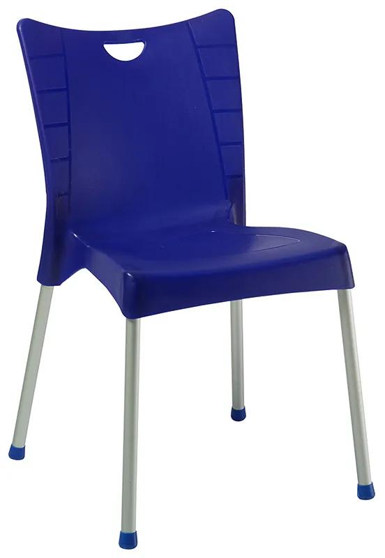 253-000038 Καρέκλα Crafted pakoworld PP σκούρο μπλε-αλουμίνιο γκρι 50,0x55,0x83,0εκ PP DARK BLUE - GREY, 1 Τεμάχιο