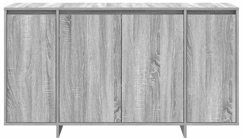 vidaXL Πλαϊνό γραφείο Γκρι sonoma 135 x 41 x 69 cm Επεξεργασμένο ξύλο