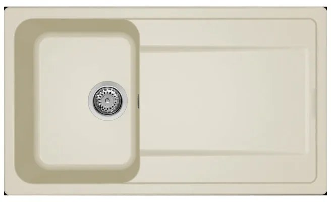 Νεροχύτης κουζίνας LIFE 400 Bianco Antico 62 ELLECI 86x50cm