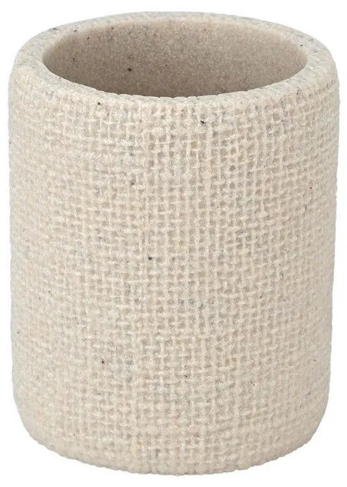 Ποτήρι Μπάνιου Jute 02-25830 7,5x9cm Beige Estia Πολυρεσίνη
