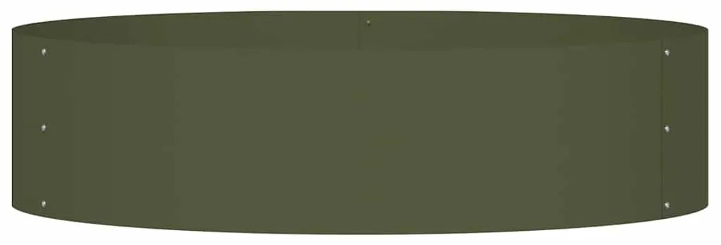 vidaXL Ζαρντινιέρες κήπου 5 pcs Λαδί 80 x 80 x 20 cm Ατσάλι