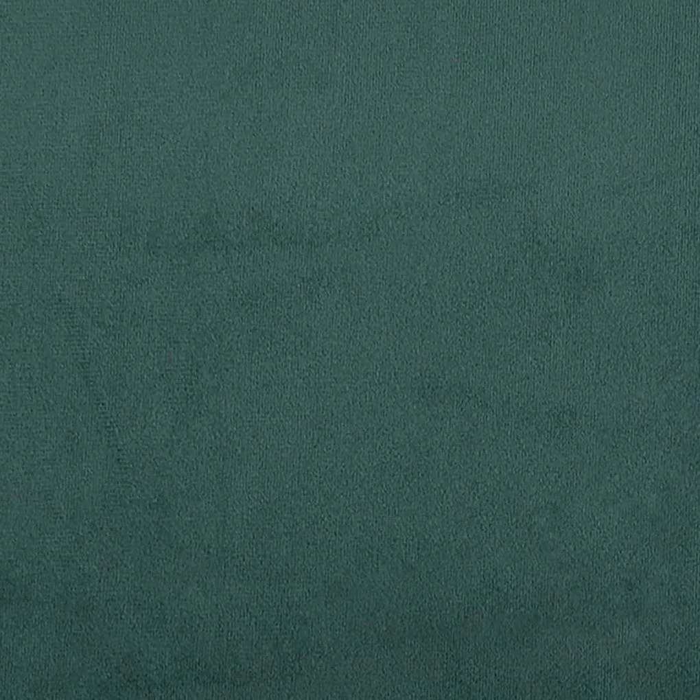 Σετ Σαλονιού 3 Τεμαχίων Σκούρο Πράσινο Βελούδινο με Μαξιλάρια - Πράσινο