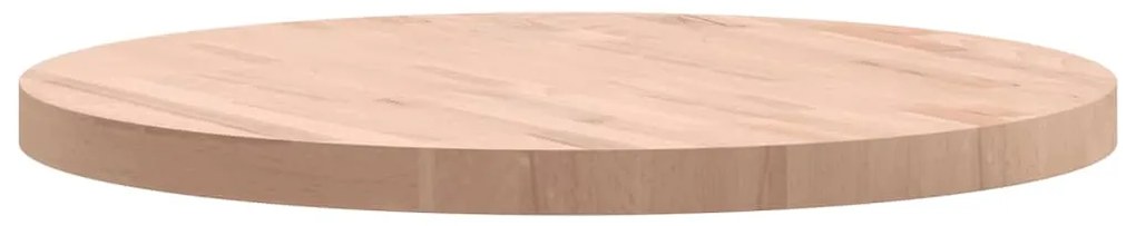 vidaXL Επιφάνεια Τραπεζιού Στρογγυλή Ø70x4 εκ. Μασίφ Ξύλο Οξιάς