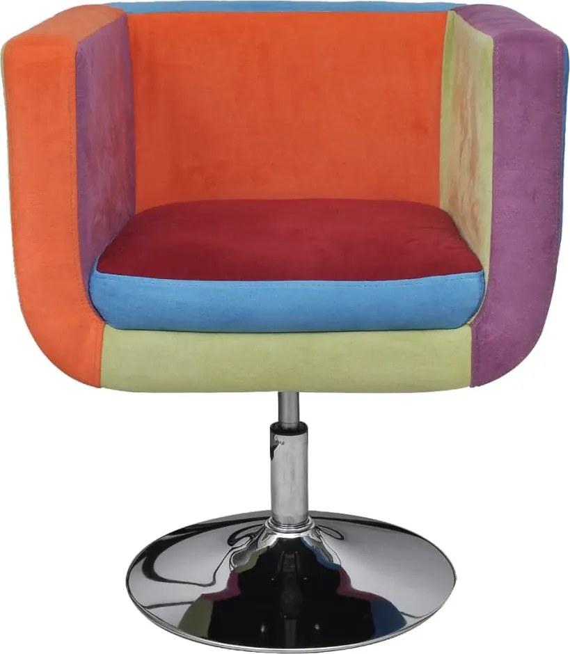 vidaXL Πολυθρόνα Cube με Σχέδιο Patchwork Υφασμάτινη