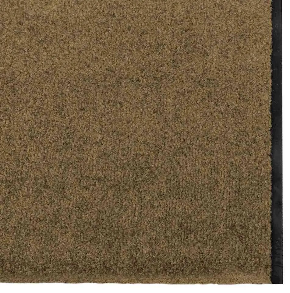 vidaXL Χαλάκι Εξώπορτας Καφέ και Μαύρο 120 x 400 cm Πολυαμίδιο και PVC