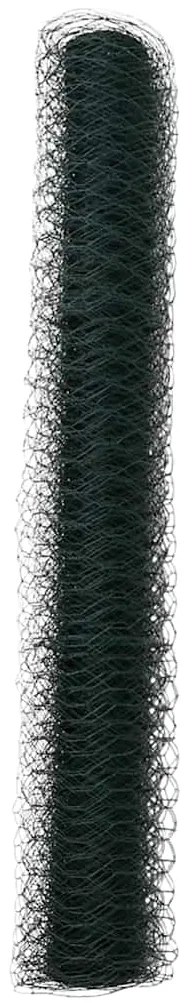 vidaXL Φράχτης Εξαγώνου Πράσινο 1,4 x 10 m PVC