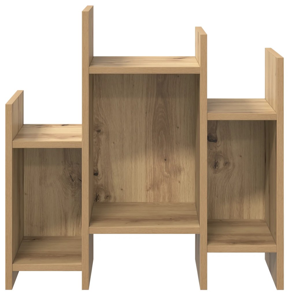 vidaXL Βοηθητικό ντουλάπι με ράφι artisan δρυς 60 x 26 x 60 εκ.