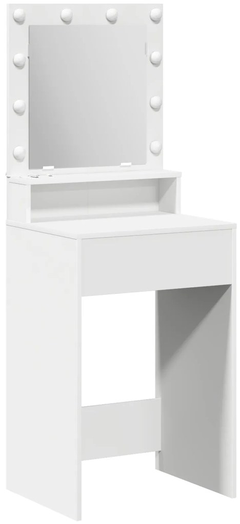vidaXL Καθρέφτης LED Λευκό 50x41x135 εκ