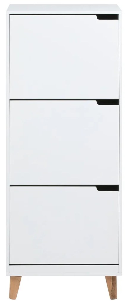 Παπουτσοθήκη Oakland B102, Άσπρο, 47x134x30cm, Ινοσανίδες μέσης πυκνότητας
