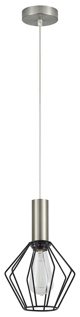 Φωτιστικό Οροφής Μονόφωτο Homelighting 77-8435 Nickel