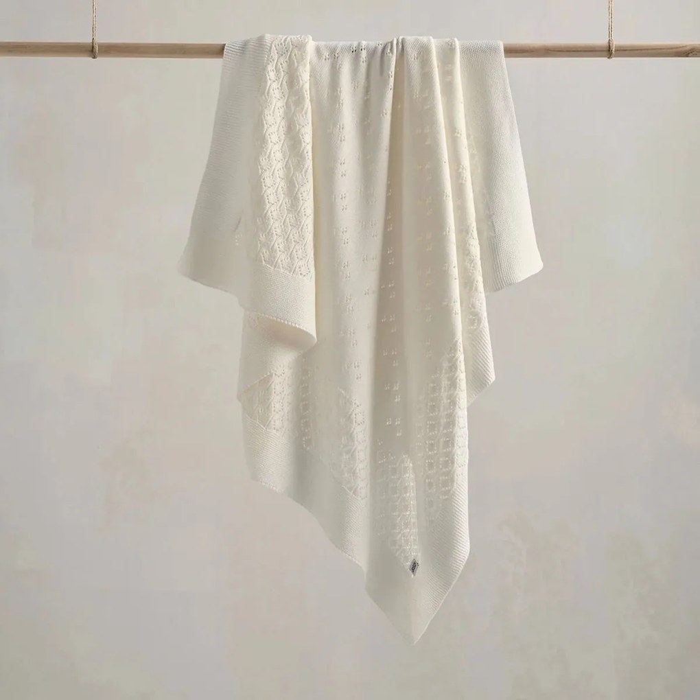 Κουβέρτα Πλεκτή Αγκαλιάς (90x90) Mamas &amp; Papas Pointelle Occ 7883KX101