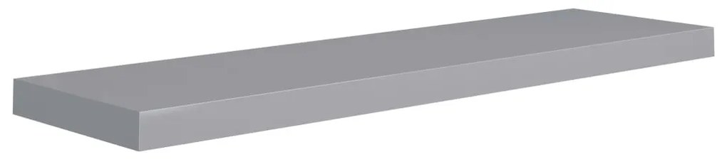Ράφια Τοίχου 4 τεμ. Γκρι 90x23,5x3,8 εκ. MDF 323861