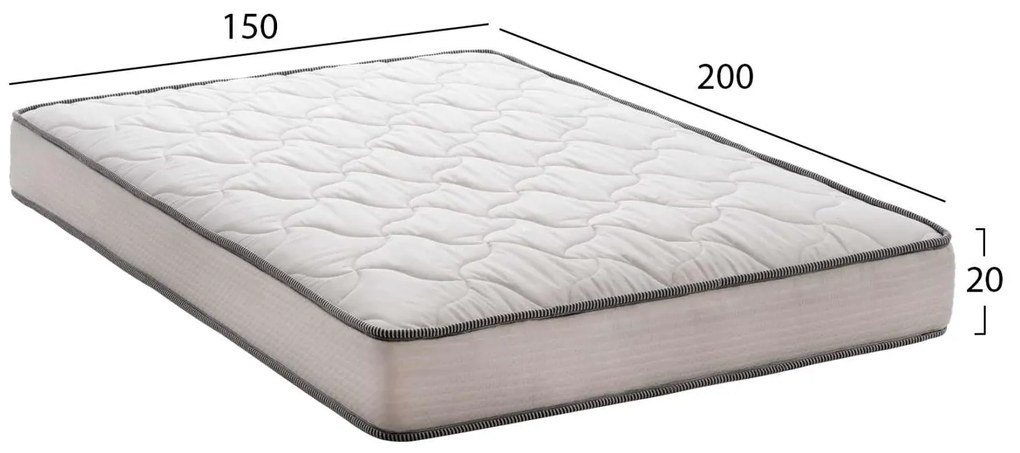 ΣΤΡΩΜΑ DREAMTOPIA ΣΕΙΡΑ ATLAS HM654.150 BONNELL SPRING 150x200 εκ.