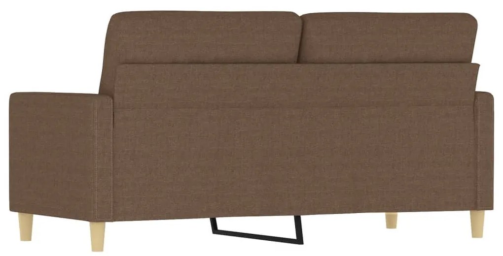 vidaXL Καναπές Διθέσιος Καφέ 140 εκ. Υφασμάτινος