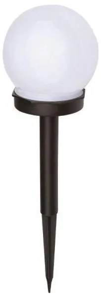 Eurolamp Ηλιακό Φωτιστικό Κήπου Καρφωτό Μπάλα LED 4000Κ Φ10xΥ33.5cm Μαύρο 145-20850