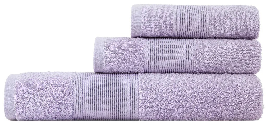 Πετσέτες Μπάνιου (Σετ 3τμχ) Nima Oasis 480gsm Λιλά