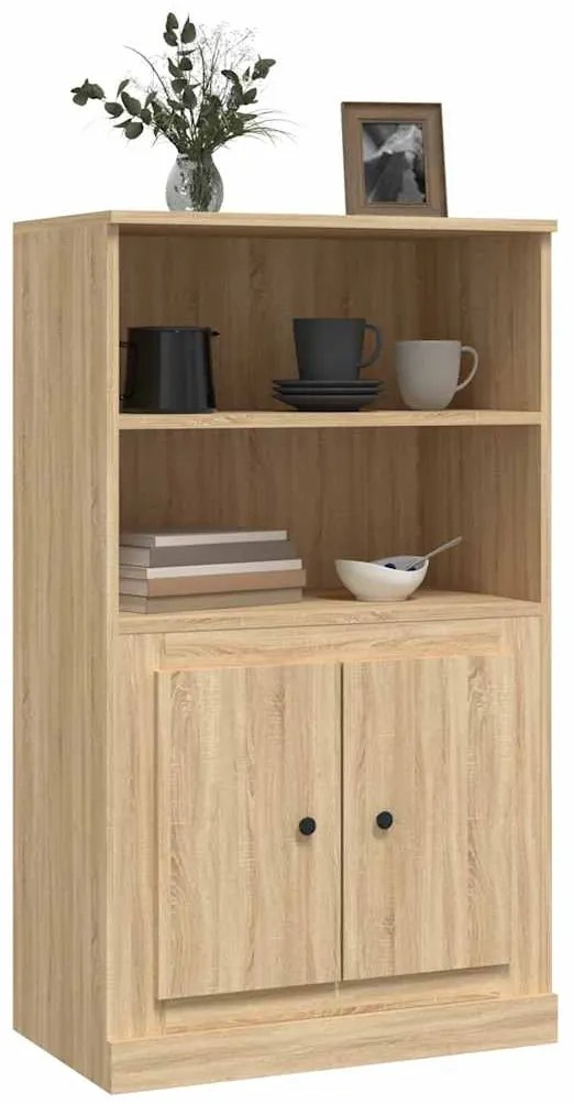 vidaXL Ντουλάπι Μαύρο 60 x 35,5 x 103,5 εκ. από Επεξεργασμένο Ξύλο