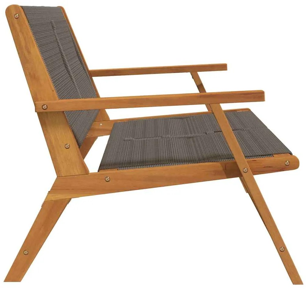 vidaXL Εξωτερικά Έπιπλα Γκρι 78 x 122 x 73εκ. Μασίφ ξύλο ακακίας