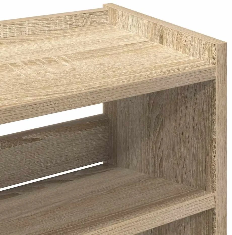 Παπουτσοθήκη sonoma Δρυς 60x25x100 εκ. Επεξεργασμένο Ξύλο - Καφέ