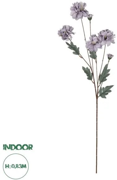 Artificial Garden PURPLE CHRYSANTHEMUM BRANCH 21303 Τεχνητό Διακοσμητικό Μωβ Κλαδί Χρυσάνθεμο Y83cm Globostar-21303-Μωβ 21303