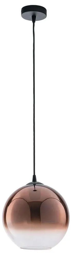 Φωτιστικό Οροφής Marte I-MARTE-S25 RM 1xE27 Φ25cm 148,9cm Bronze Luce Ambiente Design Glass