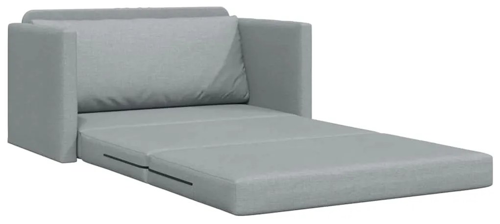 vidaXL Κρεβάτι καναπές Ανοιχτό γκρι 124 x 71 x 78 εκ ύφασμα