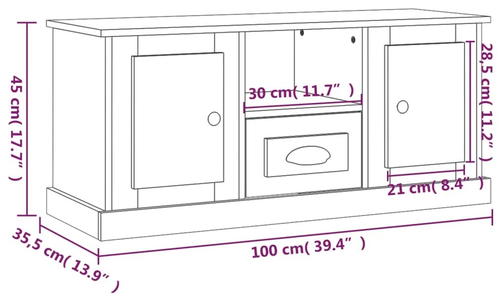 ΈΠΙΠΛΟ ΤΗΛΕΟΡΑΣΗΣ ΓΥΑΛ. ΛΕΥΚΟ 100X35,5X45ΕΚ. ΕΠΕΞΕΡΓΑΣΜΕΝΟ ΞΥΛΟ 816458