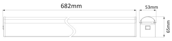 CHROME WALL LUMINAIRE SMD LED 15W 1300Lm 4000K 120° 230V IP44 - MIRAL1540CS - 4000K - MIRAL1540CS