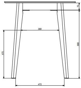 Τραπέζι Boston 143, Άσπρο, Sonoma οξιά, 75cm, 11 kg, Ινοσανίδες μέσης πυκνότητας, Ξύλο | Epipla1.gr