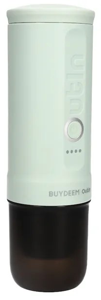 Φορητή μηχανή espresso BUYDEEM Nano OTEM-01, 7500 mAh, 20 bar, 50 ml, 12/24V, φόρτιση USB και Type-C, έδαφος + κάψουλες, πράσινο