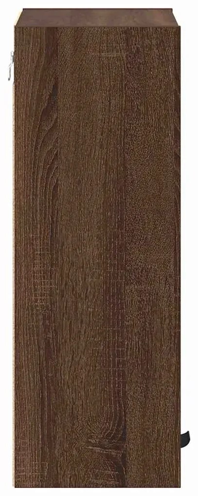 vidaXL Ντουλάπι Μπάνιου Επιτοίχιο Καφέ δρυς 39 x 23.5 x 65 εκ.
