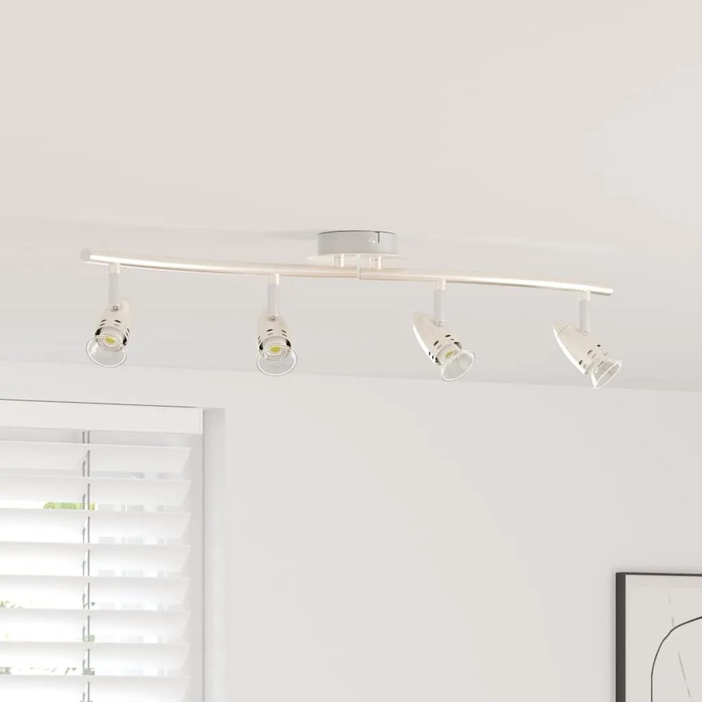 Σποτ οροφής με προβολείς Νίκελ 27 x 10 x 12 εκ Μέταλλο