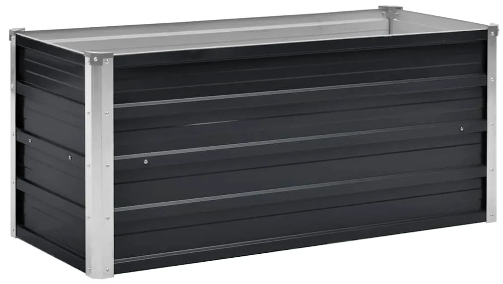vidaXL Ζαρντινιέρα Υπερυψωμένη Ανθρακί 100x40x45 εκ. Γαλβαν. Χάλυβας