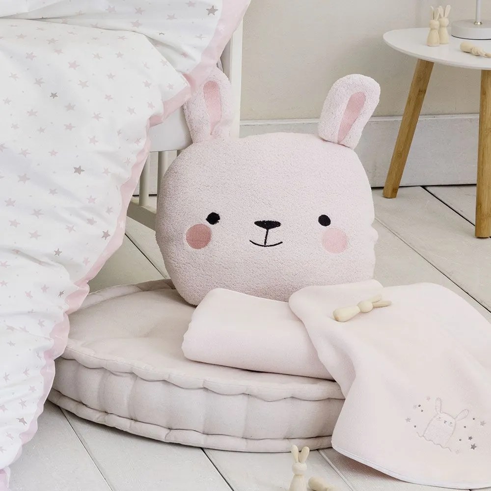 Μαξιλάρι Διακοσμητικό Παιδικό (Με Γέμιση) Mopsy Pink Nima 40Χ40 Πολυέστερ