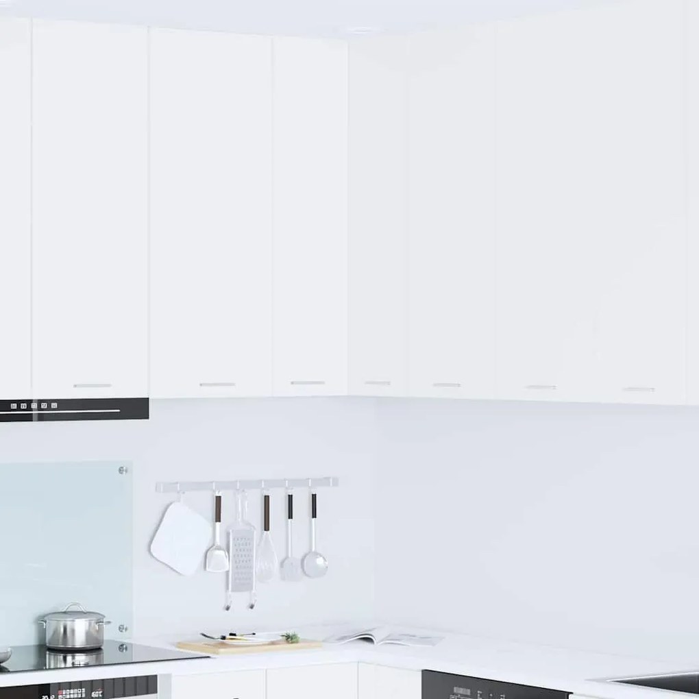 vidaXL Κρεμαστό ντουλάπι με αποθήκευση Riga Λευκό 57 x 57 x 100 εκ.