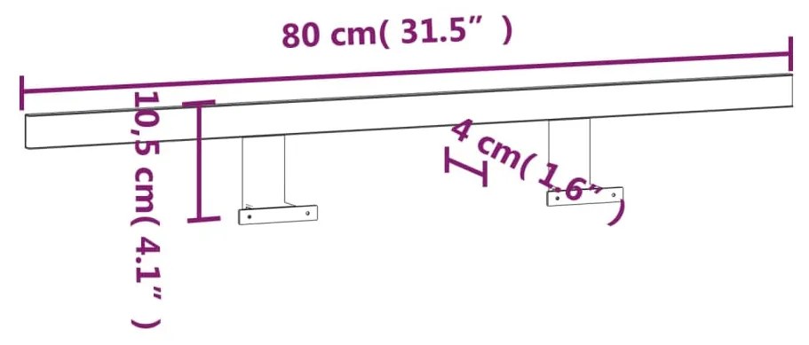 vidaXL Φωτιστικό Καθρέφτη LED 13 W Ψυχρό Λευκό 80 εκ. 6000Κ