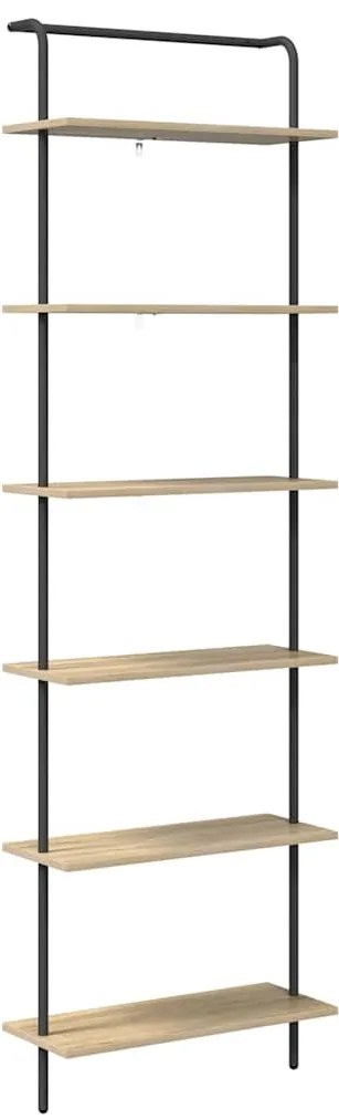 vidaXL Ράφι Βιβλίων Sonoma Δρυς 60 x 24 x 203 εκ Επεξεργασμένο ξύλο